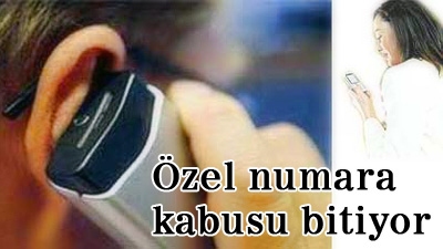 Cep'te gizli numaraya son