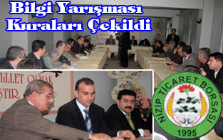 Bilgi yarışması kuraları çekildi