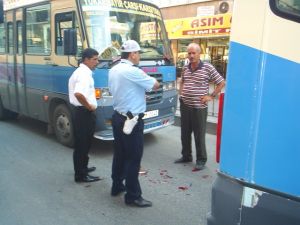 Şehir içi dolmuşlar boyanıyor