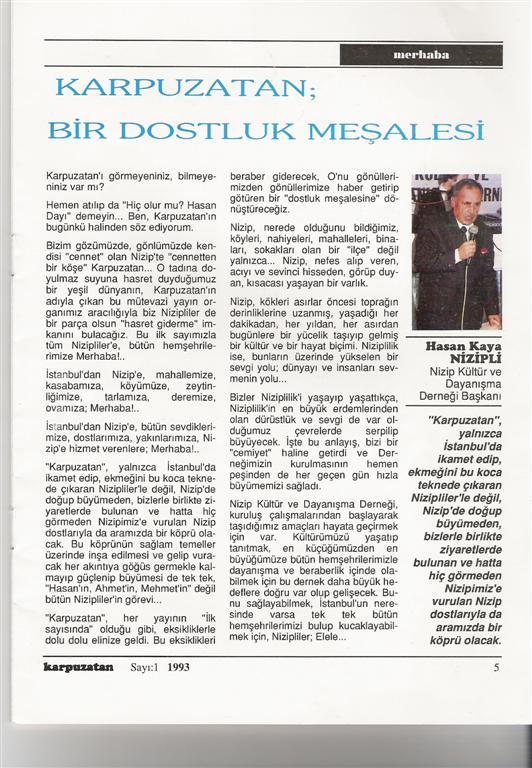 Karpuzatan Dergisi 1993