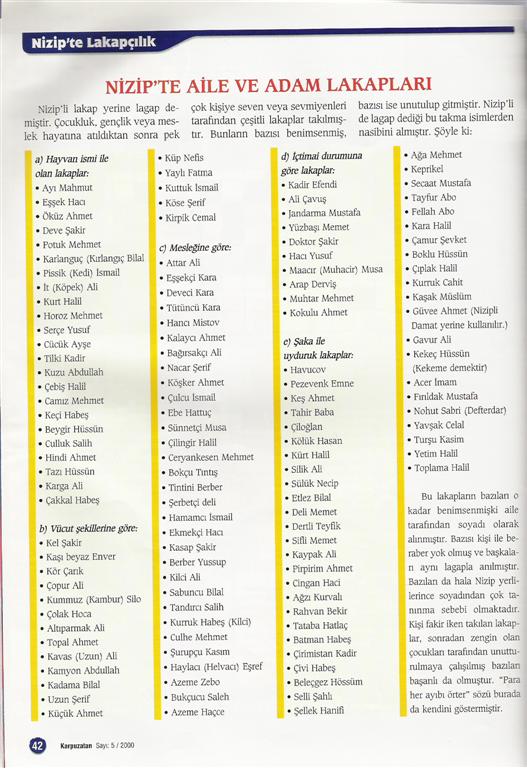Karpuzatan Dergisi 2000