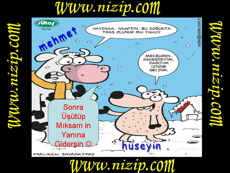 Sütaş karikatürleri Nizip.com'da Olursa.