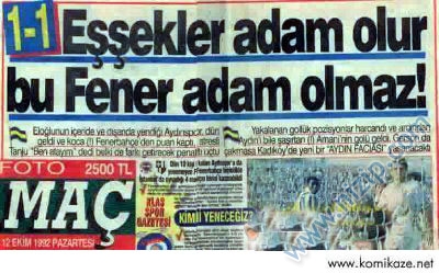 Fenerbahçe ye derbi öncesi moral(Galatasaray dan centilmence) :D