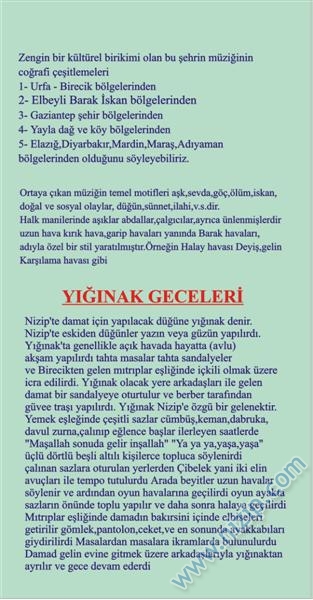 Nizip YIĞINAK GECESİ - DAVETİYE