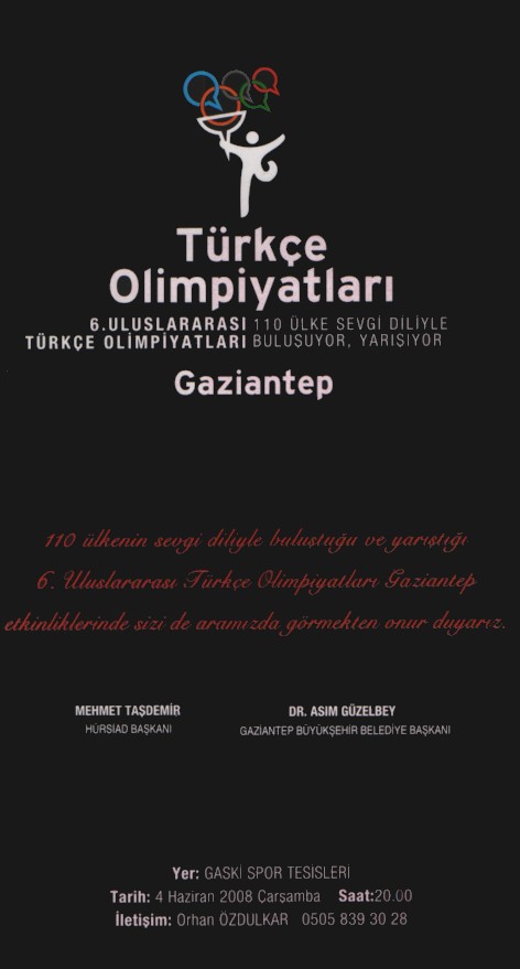 Türkçe olimpiyatları Gaziantep'te Türkçe olimpiyatları Gaziantep'te