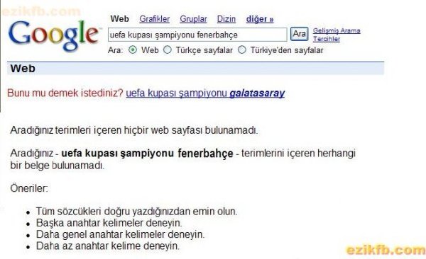 Uefa kupası şampiyonu fenerbahçe