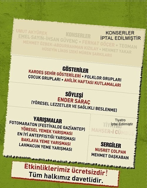 3. Uluslararasi Antepfistigi Kultur ve Sanat Festivali Basliyor !