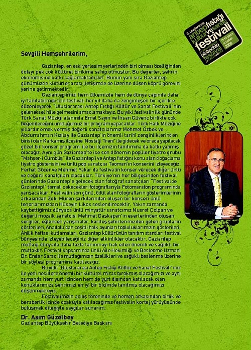 3. Uluslararasi Antepfistigi Kultur ve Sanat Festivali Basliyor !