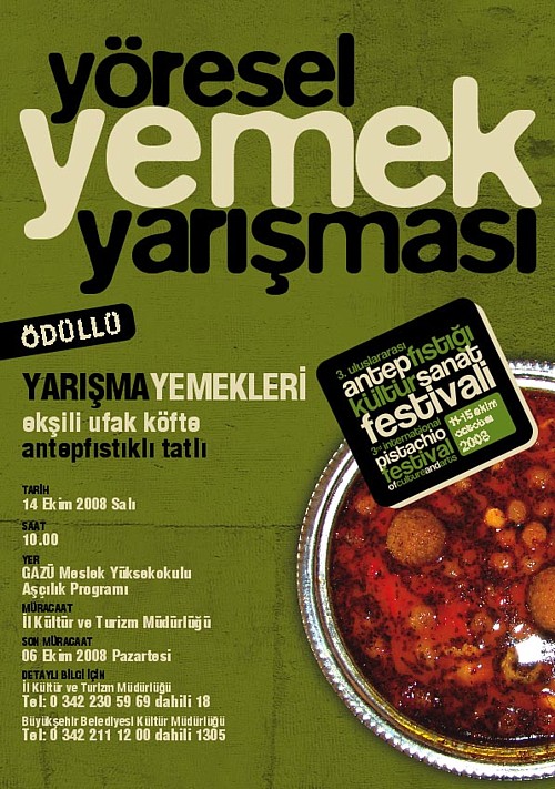 3. Uluslararasi Antepfistigi Kultur ve Sanat Festivali Basliyor !