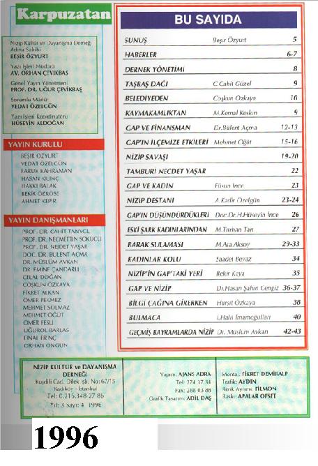 Sanal Dergimiz (E-Dergi)