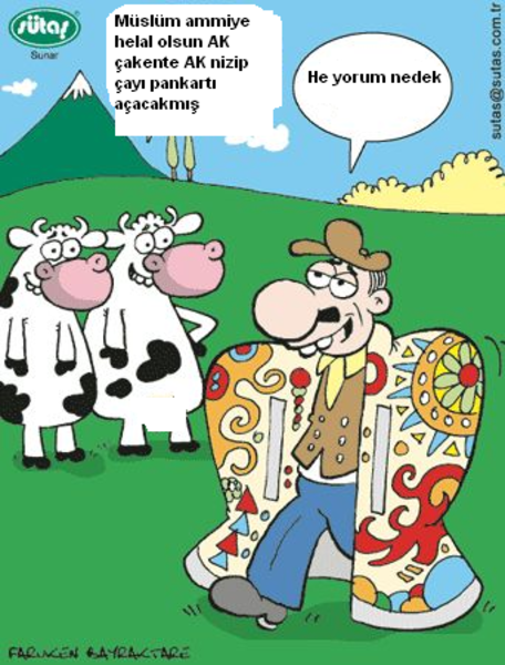 Sütaş karikatürleri Nizip.com'da Olursa.