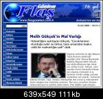 Melih Gökçek bütün beyanlarını eli şakağında yapar ..