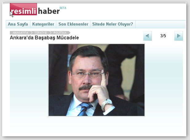 Melih Gökçek bütün beyanlarını eli şakağında yapar ..