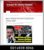 Melih Gökçek bütün beyanlarını eli şakağında yapar ..