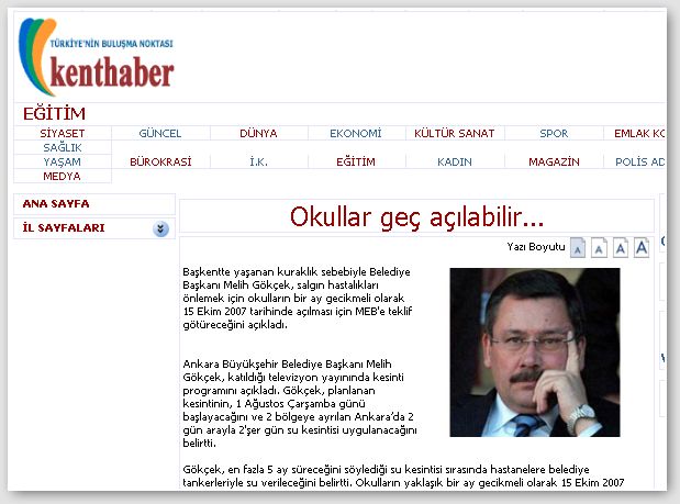 Melih Gökçek bütün beyanlarını eli şakağında yapar ..