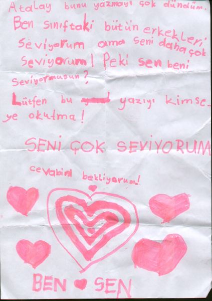 küçük kızın aşk mektubu :D:D:D