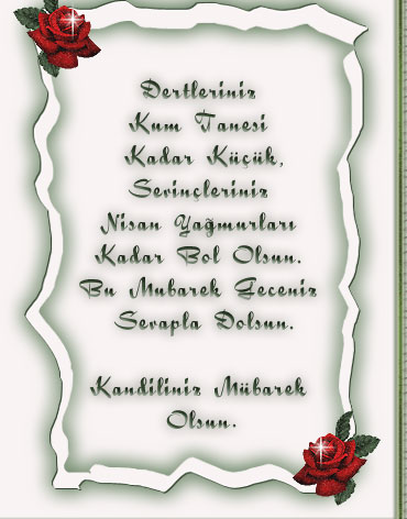 Berat gecesi bilgilendirme