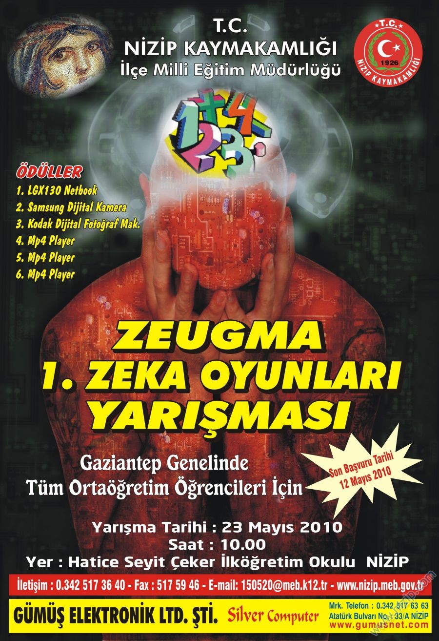 Zeugma 1.zeka oyunları yarışması 12 mayıs