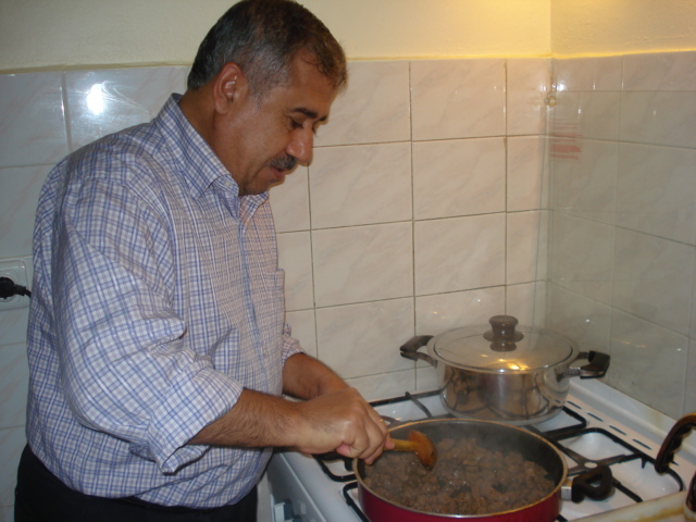 Kurban bayramı kavurması sacda