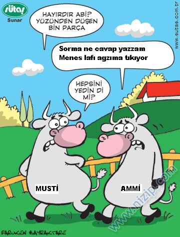 Sütaş karikatürleri Nizip.com'da Olursa.