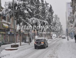 Nizip'te kar kalınlığı 25 cm'ye ulaştı