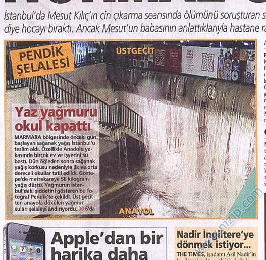 Bizim evin önü Milliyet gazetesine manşet oldu. Bizim evin önü Milliyet gazetesine manşet oldu.