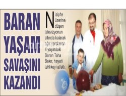 Baran Yaşam Savaşını Kazandı