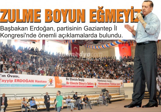 ''zulme boyun eğmeyiz''