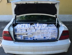Otomobilde Kaçak Sigaraya Jandarma Engeli