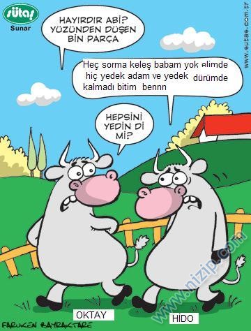 Sütaş karikatürleri Nizip.com'da Olursa.