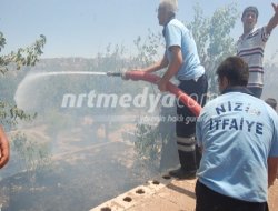Anız Yangını Korkuttu Anız Yangını Korkuttu