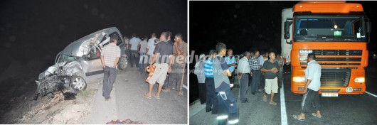 Araç Tır' a Çarptı; 1 Yaralı Araç Tır' a Çarptı; 1 Yaralı