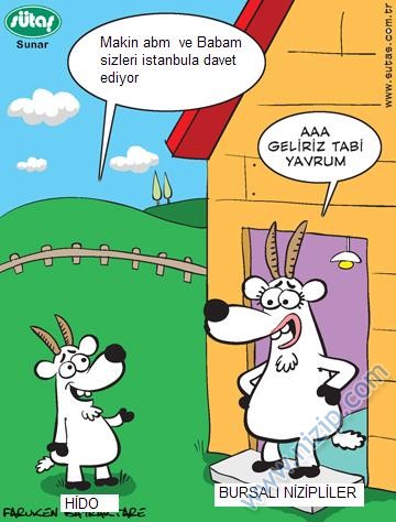 Sütaş karikatürleri Nizip.com'da Olursa.