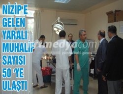 Nizip'e gelen yaralı muhalif sayısı 50 'ye ulaştı Nizip'e gelen yaralı muhalif sayısı 50 'ye ulaştı