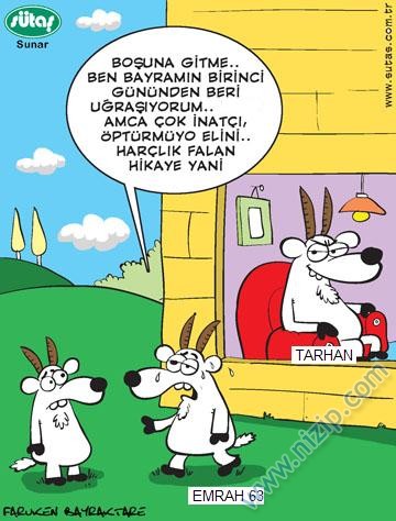 Sütaş karikatürleri Nizip.com'da Olursa.