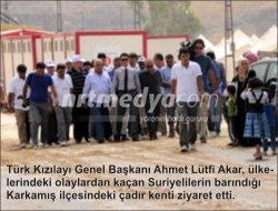 Nizip ve Karkamış'taki çadır kentler