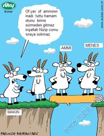 Sütaş karikatürleri Nizip.com'da Olursa.