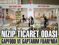 Nizip ticaret odası gapfood ve gaptarım fuarı'nda