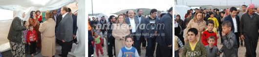 Milletvekillerinden çadır kent ziyareti Milletvekillerinden çadır kent ziyareti
