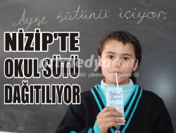 Nizip'te Okul Sütü Dağıtımına Başlandı Nizip'te Okul Sütü Dağıtımına Başlandı