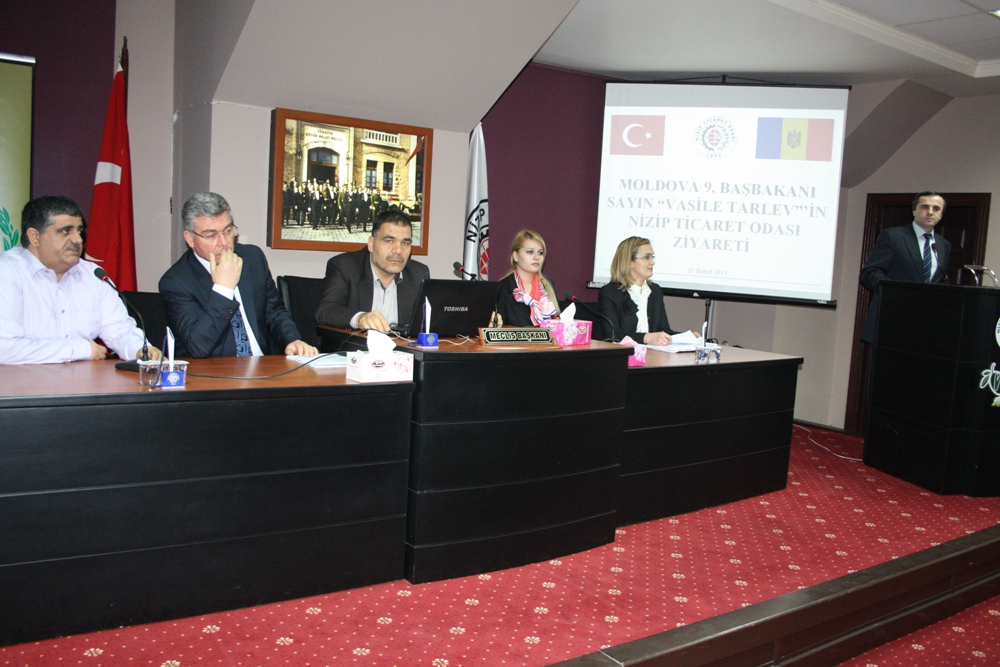 Moldova’nın 9’uncu Başbakanı Vâsile Tarlev Nizip Ticaret Odası’nı Ziyaret Etti.