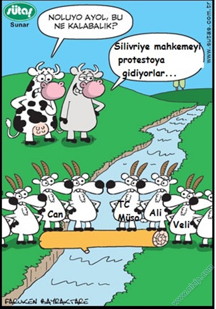 Sütaş karikatürleri Nizip.com'da Olursa.