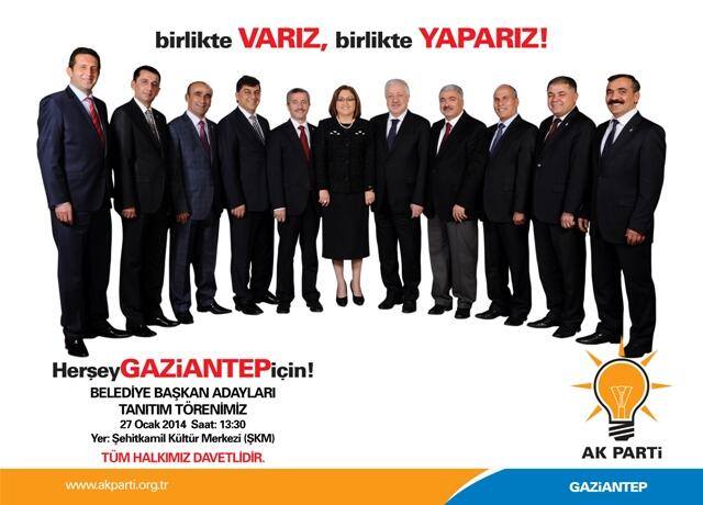 Photo - AK PARTİ GAZİANTEP BELEDİYE BAŞKAN ADAYLARI TANITIM PROGRAMI :27 Ocak 2014 Pa