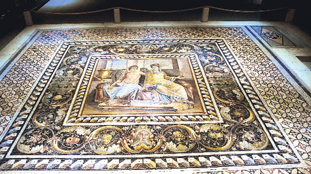 Zeugma’nın mozaikleri ABD’de zemin süsü