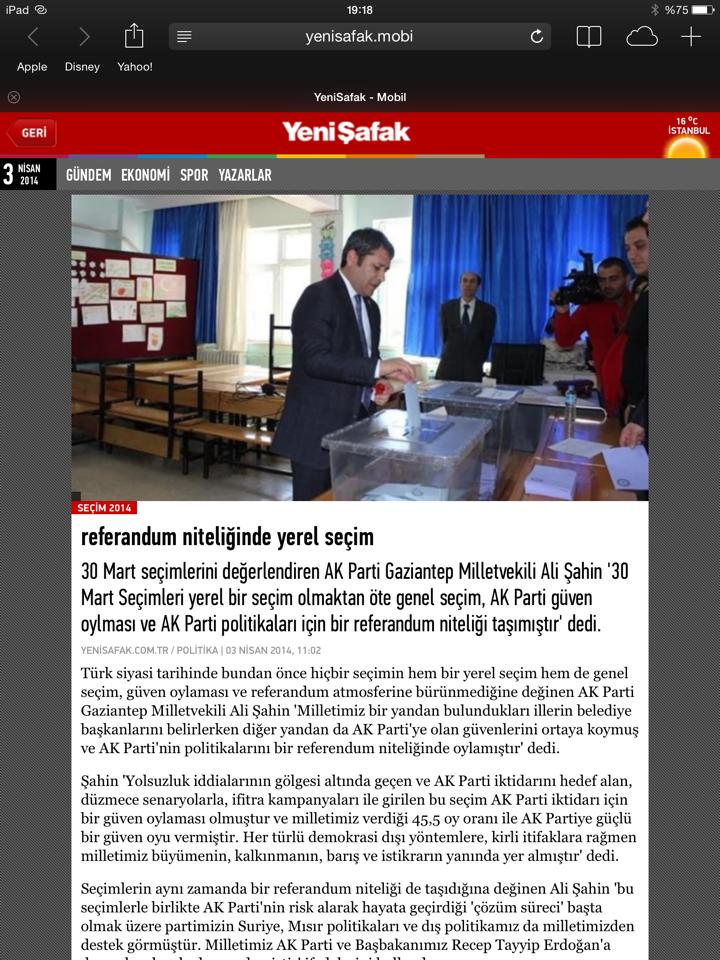 Ali Şahin Mesajları