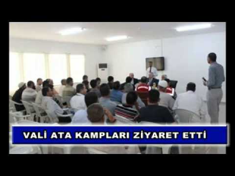 Vali ata kampları ziyaret etti