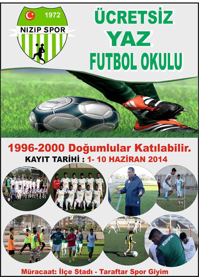 Yaz futbol okulu kayıtları 26 mayıs 2014