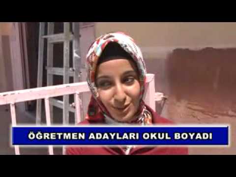 öğretmen adayları okul boyadı