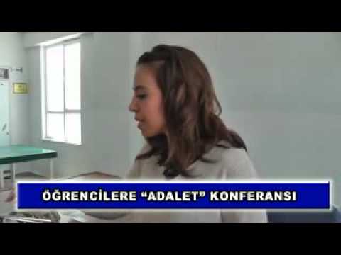 öğrencilere "adalet" konferansı
