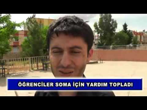 öğrenciler soma için yardım topladı